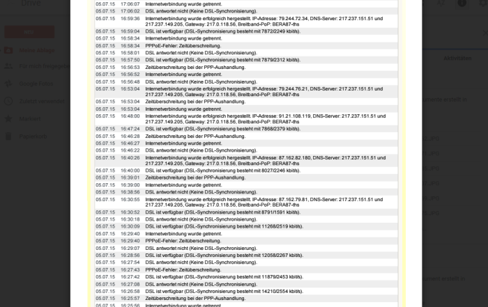 DSL Verbindungsabbrüche