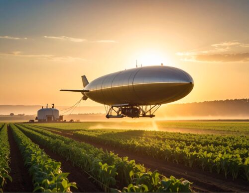 Eine symbolhafte Darstellung einer Agrartechnischen Drohne