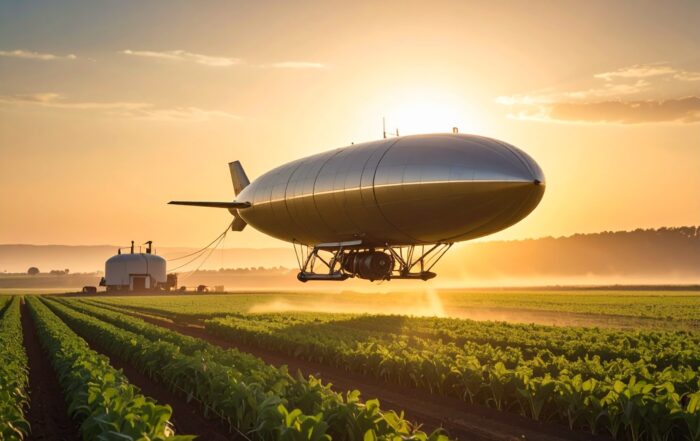 Eine symbolhafte Darstellung einer Agrartechnischen Drohne